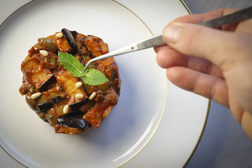 Caponata impiattata